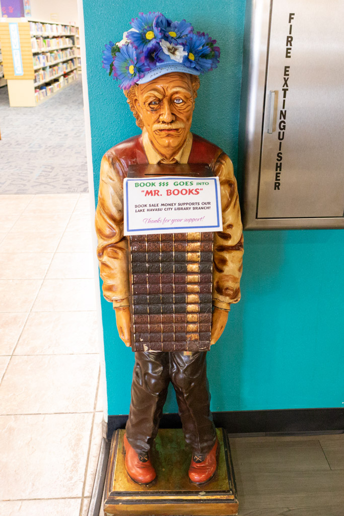 Mr. Book in Lake Havasu City Library