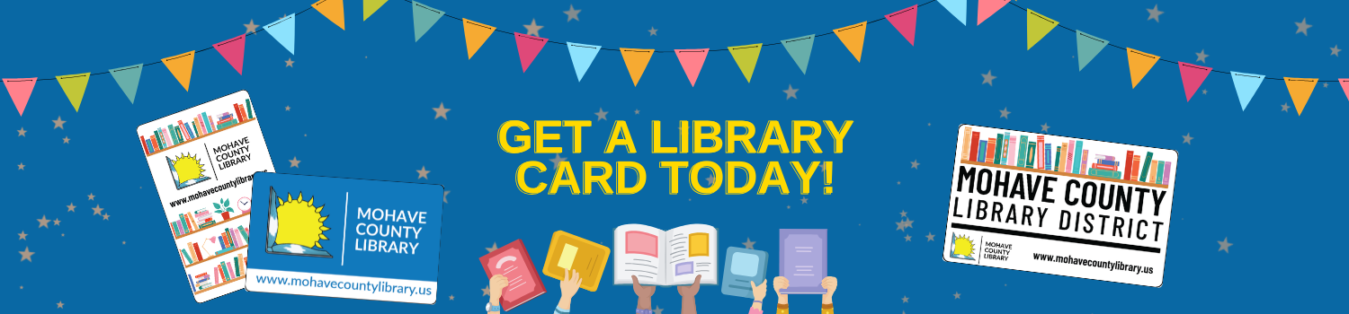 Get a Library card Banner